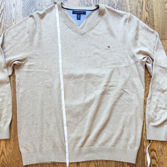 Beige V-Neck Sweater by Tommy Hilfiger - Picture 6 of 6